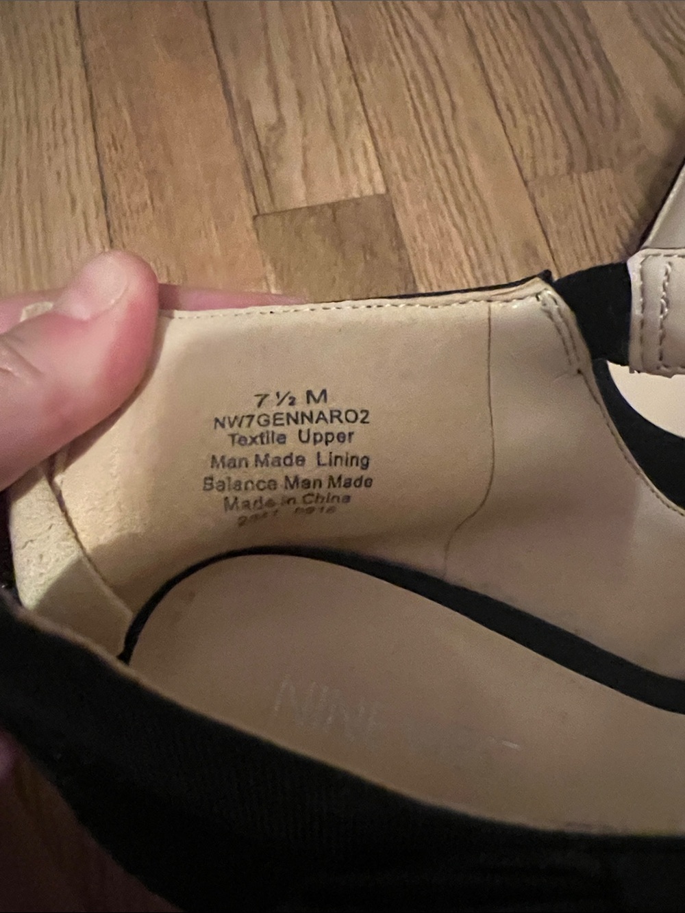 Nine West Black Suede Mary Jane Heels with Ankle Bow Size 7.5 - Picture 5 of 9